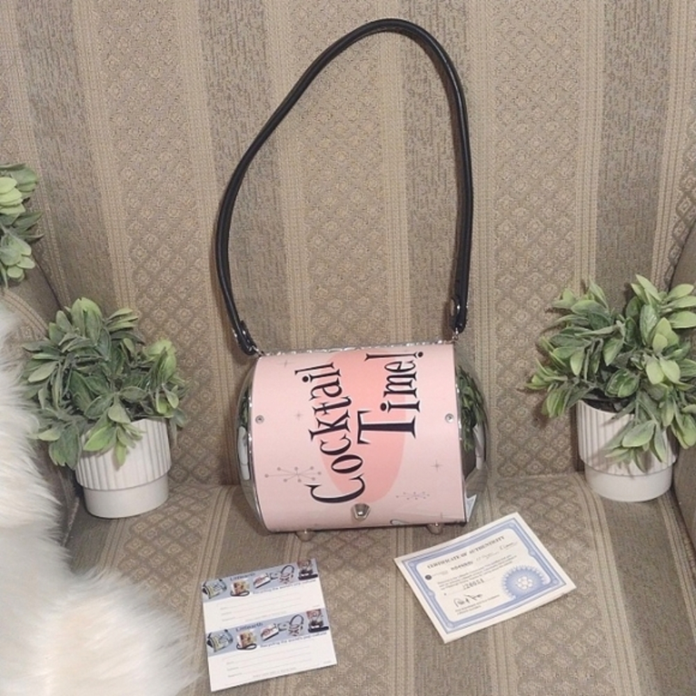Little Earth Cocktail Time Cylinder Tin Shoulder Bag - Picture 15 of 16